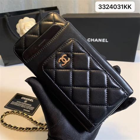 chanel laptop pouch|chanel phone bag with chain.